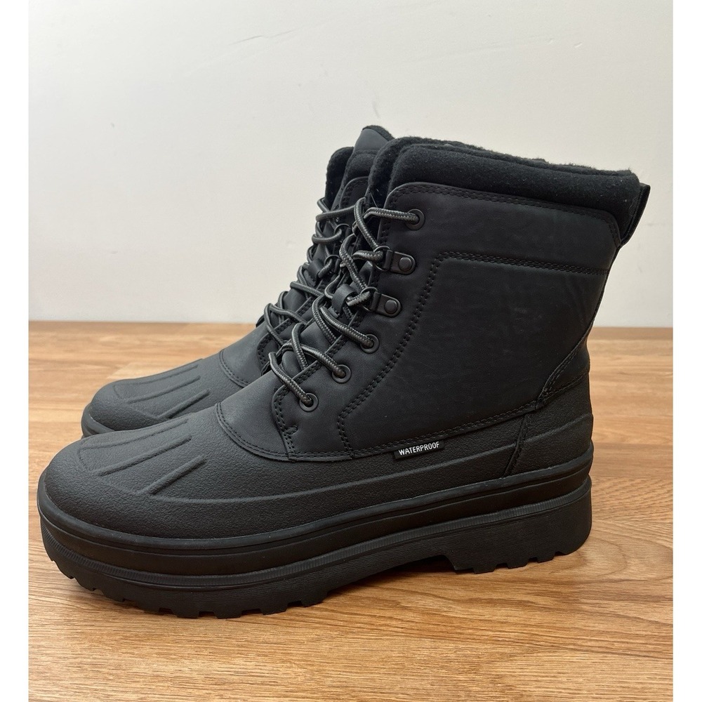 Bruno Marc Waterproof‎ Insulated Winter Snow Boots Black Size 13 Mens NEW